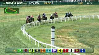 Tiztastic wins the Kentucky Downs Juvenile Mile Stakes at Kentucky Downs [upl. by Shepherd370]