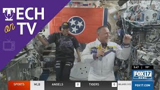 WZTV Tennessee Tech sends support to Barry Wilmore in space [upl. by Acina682]