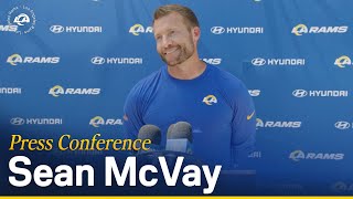 Sean McVay On Preparing To Face Lions Hiring Scott Frost amp Rob Havensteins Injury Update [upl. by Esilram]