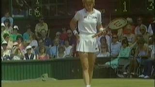 1984 Wimbledon SF Chris Evert Hana Mandlikova 34 [upl. by Nivlek]