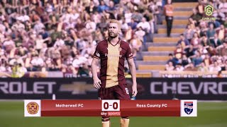 Motherwell v Ross County Highlights  Scottish Premiership 202425 [upl. by Ardena428]