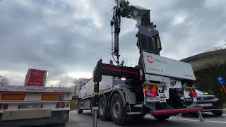 Transfer from trailer to the truck work power viralvideo construction satisfying crane [upl. by Amat661]