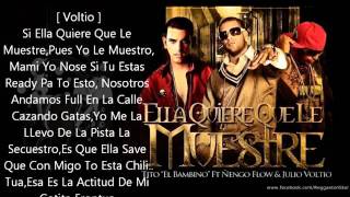 ►Ella Quiere Que Le Muestre◄CON LETRA ★Tito El Bambino Ñengo Flow ◄★►New 2011◄★► [upl. by Leinto640]