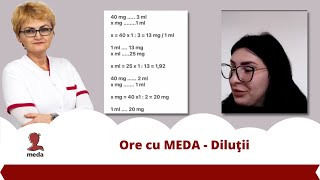 Cum fac diluțiile  Ore cu Meda [upl. by Yennek]