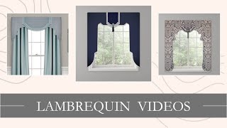 Traceable Designer No Sew Lambrequin Valance Kit Overview [upl. by Dnomed228]