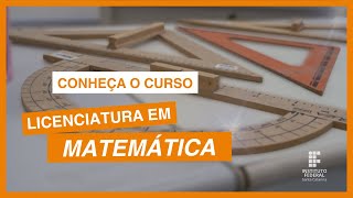 Licenciatura em Matemática EaD [upl. by Munroe]