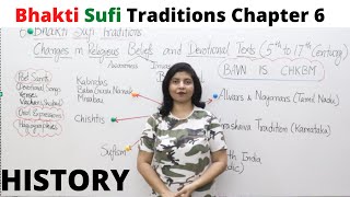 Bhakti Sufi Movement  HISTORY Chapter 6 class 12  CBSE [upl. by Neelhtakyram652]