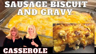 Best Biscuit and Gravy Casserole Recipe  Breakfast for a week [upl. by Stutzman]