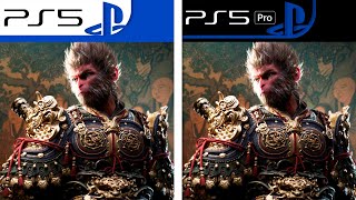 Black Myth Wukong  PS5 vs PS5 Pro  Graphics Comparison  Analista De Bits [upl. by Nakhsa221]