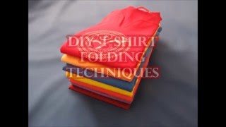 TSHIRT FOLDING TECHNIQUES [upl. by Aksoyn]