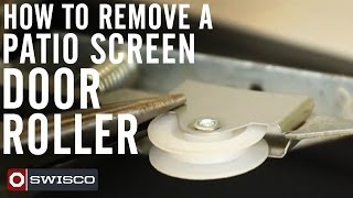 How to remove a patio screen door roller [upl. by Kreitman]