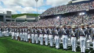 2017 West Point Graduation Oath to Hat Toss [upl. by Enilatan]