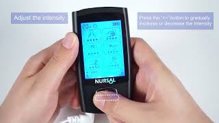 NURSAL Dual Channel EMS TENS Unit 24 Modes Muscle Stimulator [upl. by Aksehcnarf]