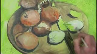 Malen mit Acryl  Stillleben Foodart Begleitvideo zur Zeitschrift Mein KreativAtelier Nr 77 [upl. by Atirabrab]