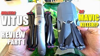 DJI MAVIC KILLER  WALKERA VITUS Drone Review  Part 1  Unboxing Comparison Inspection setup [upl. by Etna561]