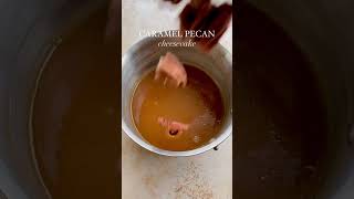 Caramel peacan cheesecake shorts food cake [upl. by Andros]