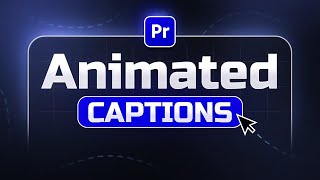 How to AUTOMATICALLY Create Animated Captions in Premiere Pro 2025 [upl. by Anuait178]