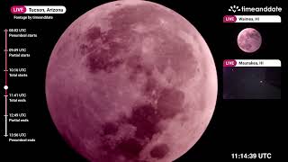 Wow Entire Blood Moon lunar eclipse in epic timelapse [upl. by Gudrin]