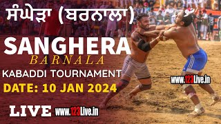 SANGHERA BARNALA KABADDI TOURNAMENT 10012024Kabaddi123 [upl. by Nyleimaj]