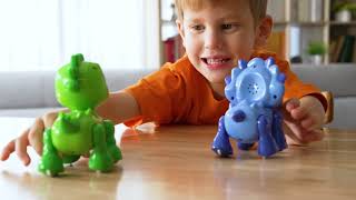 YCOO DINO HEADS UP ASSORTMENT demo video by Silverlit Toys [upl. by Otrebmuh]