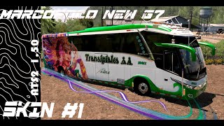 1 SKIN TRANSIPIALES 10011 ATS2 150 Marcopolo new g7 1200 [upl. by Oilcareh795]