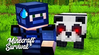 MINECRAFT SURVIVAL 23  PANDA CHCE MNIE ZJEŚĆ [upl. by Notxap]