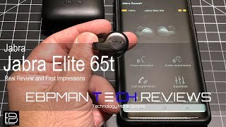 Real Review and First Impressions of the Jabra Elite 65t Best Bluetooth Wireless Earbuds Hands on [upl. by Enitsirt]