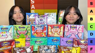 We TIER RANKED 19 Flavors of PEEPS Marshmallows  Janet and Kate [upl. by Agostino]