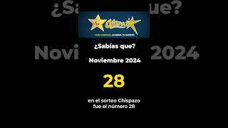 Noviembre 2024 Número que se aparecío la menor cantidad de veces  ¿Sabías que Sorteo Chispazo [upl. by Rolyak110]