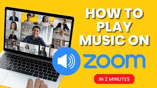 How to Play Background Music on Zoom  Tutorial For Beginners 2024 Updated [upl. by Atima379]