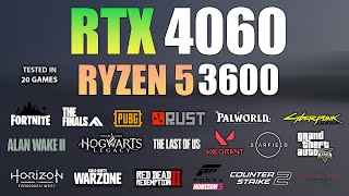 RTX 4060  Ryzen 5 3600  Test in 20 Games  RTX 4060 Gaming [upl. by Ania]