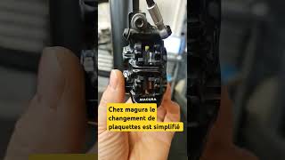 Changement de plaquettes sur magura mt5 les pistons de létrier sont aimanté rien de plus simple [upl. by Dlared]