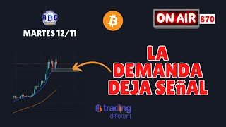 ESTA ES LA ZONA PARA ENTRAR Análisis en vivo de bitcoin V870 [upl. by Damalis288]