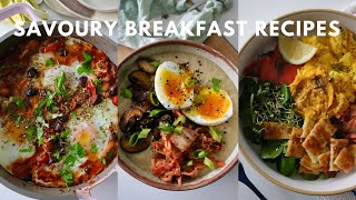 WINTER SAVOURY BREAKFAST RECIPES  Dairy free  high protein [upl. by Adyaj128]