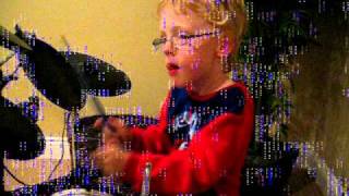 MUSE RESISTANCE drummed by 5 year old JAXON SMITH on his new electric kit [upl. by Roose969]