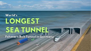 Fehmarn Belt Tunnel 75 Billion Worlds Longest Immersed Tunnel Future Megaproject in Germany [upl. by Lihka546]