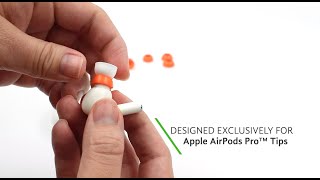 Dual Hybrid™ Memory Foam  Attachments for AirPods Pro Silicone Tips [upl. by Menon]