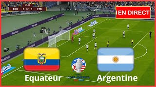 match Argentine vs Equateur en direct aujourdhui Copa América 2024 complet simulation Gameplay PC [upl. by Assetniuq]