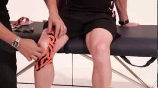 Rocktape application for knee pain [upl. by Donnenfeld]