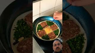 Chicken egg pizza food cooking breakfast recipe [upl. by Ahsena]