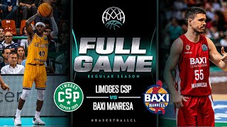 Limoges CSP v BAXI Manresa  Full Game  Basketball Champions League 202223 [upl. by Thurmann910]