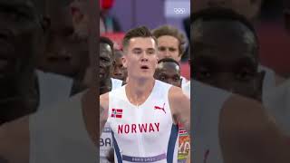 Jakob Ingebrigtsen powered through the final lap amp claimed gold in the men’s 5000m at Paris2024🥇 [upl. by Isawk]