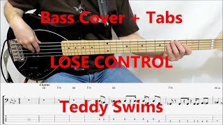 Teddy Swims  Lose Control BASS COVER TABS preview [upl. by Evadnee]