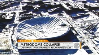 Metrodome Collapses [upl. by Llerahs820]