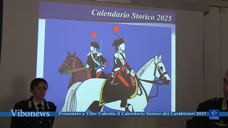 Presentato a Vibo Valentia il Calendario Storico dei Carabinieri 2025 [upl. by Ttennaej]