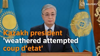 Kazakh president weathered attempted coup detat [upl. by Celene393]