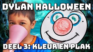 Halloween Spookjesbos Deel 3 Kleurplaat en masker [upl. by Alemat]