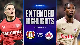 Bayer Leverkusen vs Salzburg Extended Highlights  UCL League Phase MD 5  CBS Sports Golazo [upl. by England]