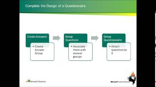 Questionnaire in Microsoft Dynamics AX 2012 [upl. by Avin883]