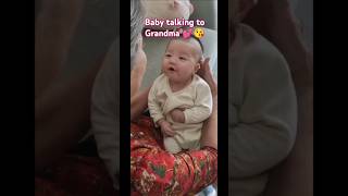 Baby talking to grandma💕 baby cutebaby cute joy love shortsviral [upl. by Ehud]